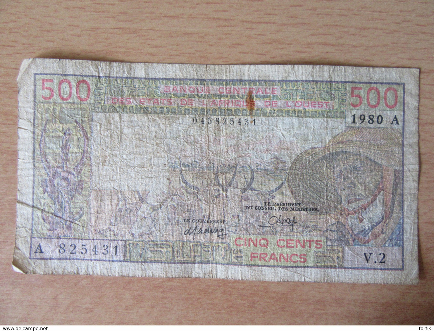 Afrique De L'Ouest - Billet 500 Francs 1980 A - V.2 - A 825431 - États D'Afrique De L'Ouest