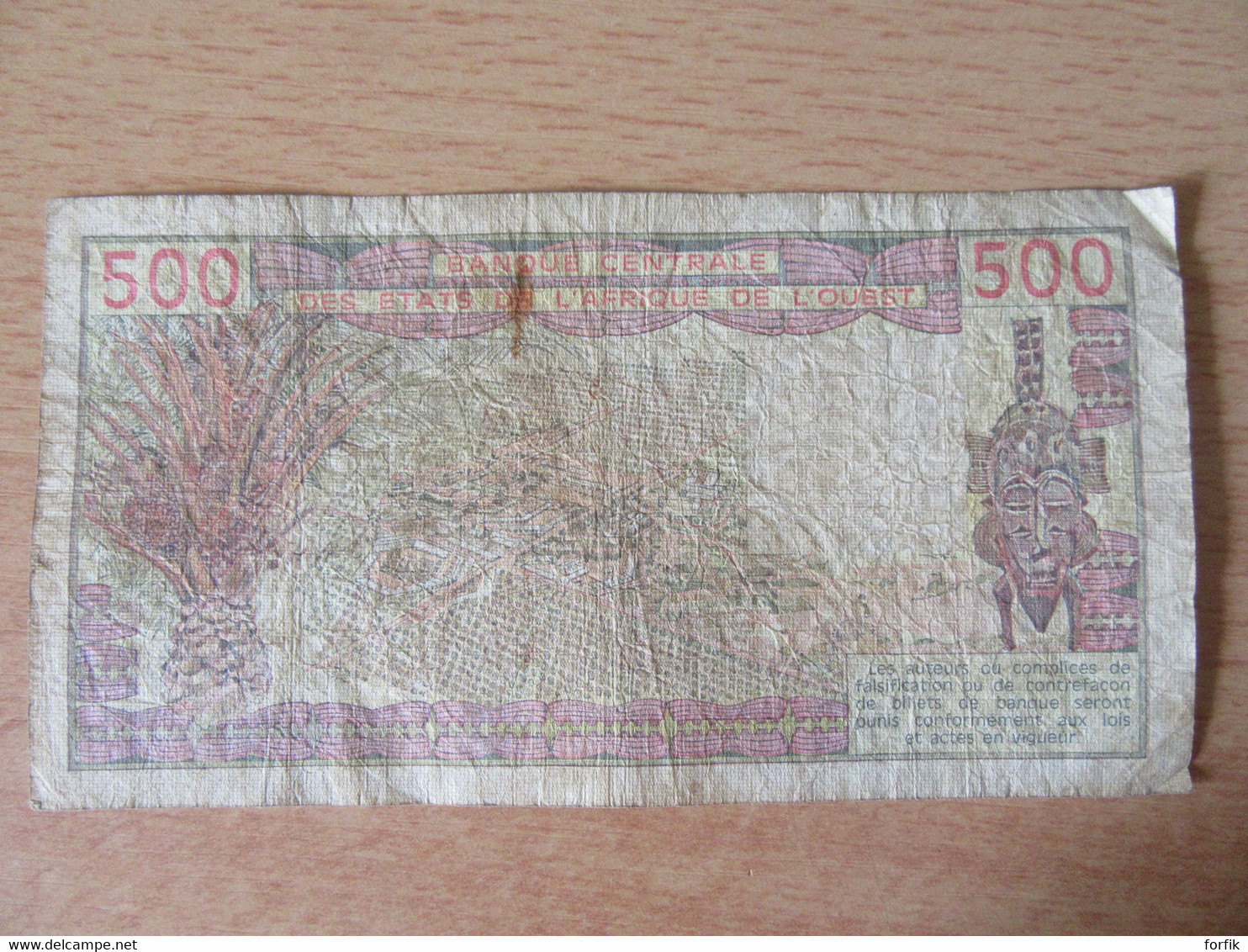 Afrique De L'Ouest - Billet 500 Francs 1980 A - V.2 - A 825431 - États D'Afrique De L'Ouest