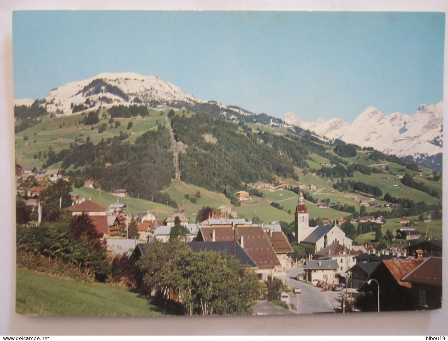 CPA LE GRAND BORNAN LE LA CHA DE CHATILLON ET LA CHAINE DES ARAVIS - Le Grand Bornand