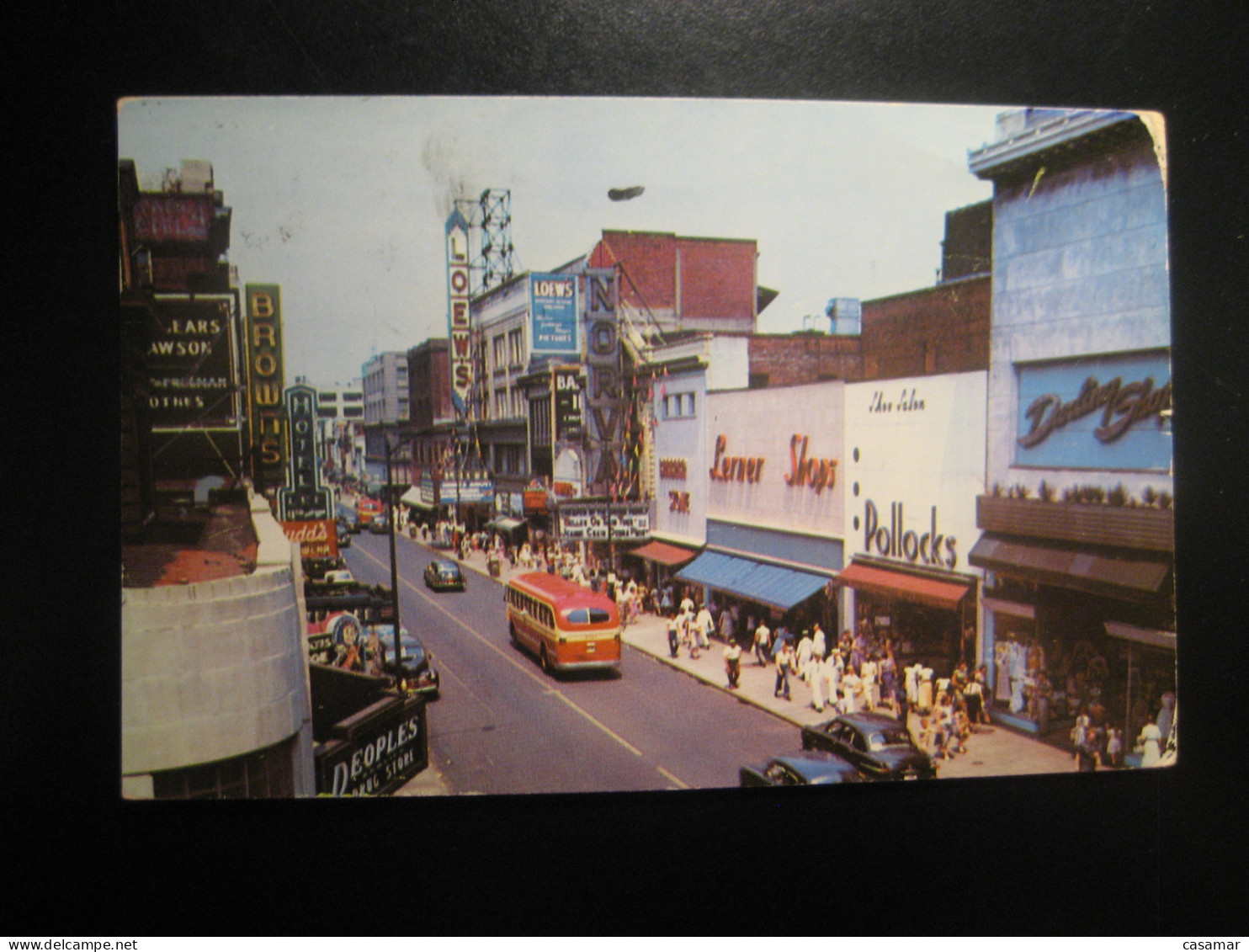 NORFOLK Virginia North Down Granby Street Auto Autobus Bus Postcard USA - Norfolk