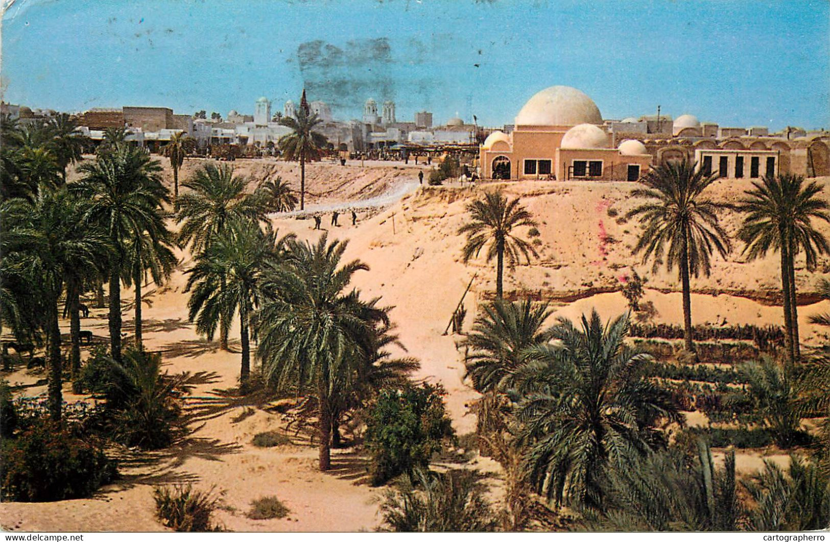 Algeria El-Oued 1973 Temple And City - El-Oued