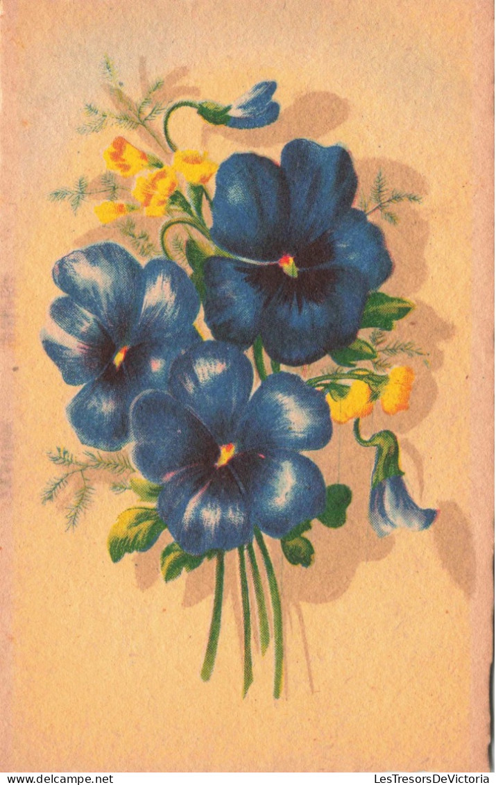 FLEURS - Pansy  - Colorisé - Carte Postale Ancienne - Flowers