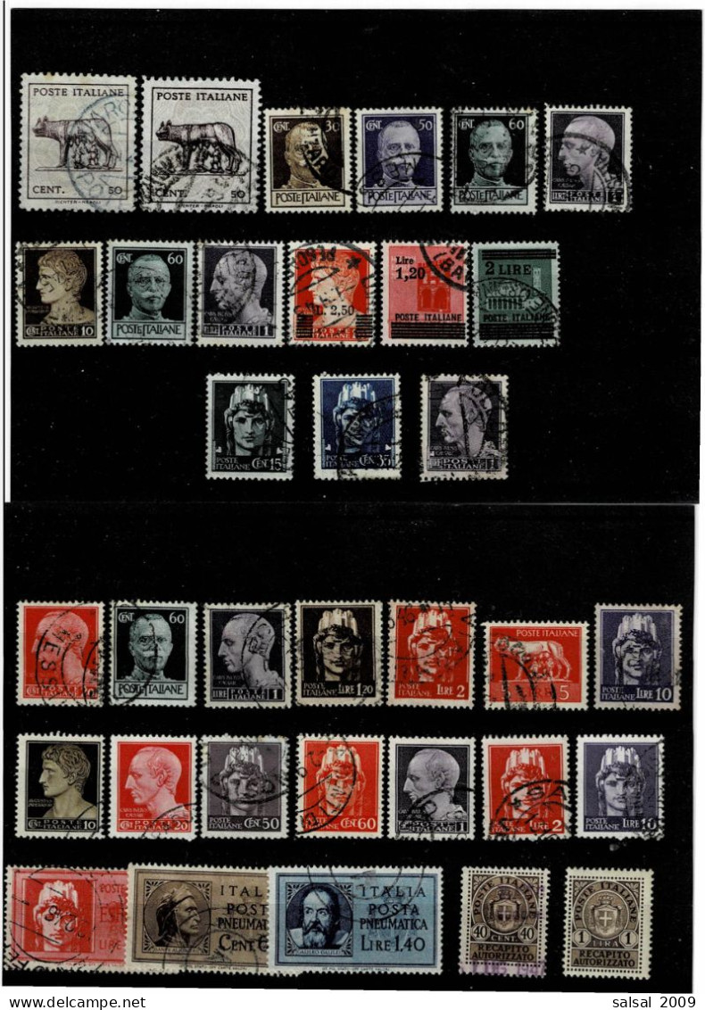 ITALIA ,LUOGOTENENZA ,34 Pezzi Usati ,1 Solo Nuovo ,posta Ordinaria + 5 Pezzi Di Servizio ,qualita Ottima - Postage Due