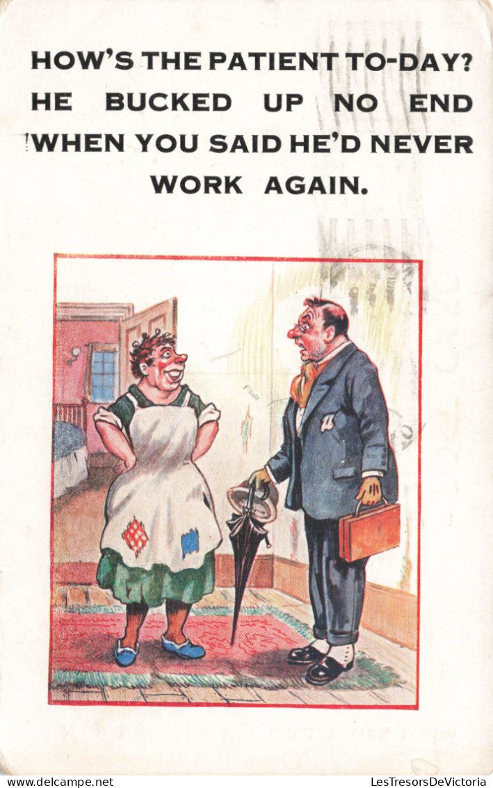 ILLUSTRATEUR NON SIGNE - How's The Patient To-day ? - Carte Postale  Ancienne - 1900-1949