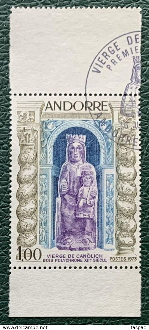 French Andorra 1972 Mi# 249 Used - Virgin Of Canolich - Oblitérés