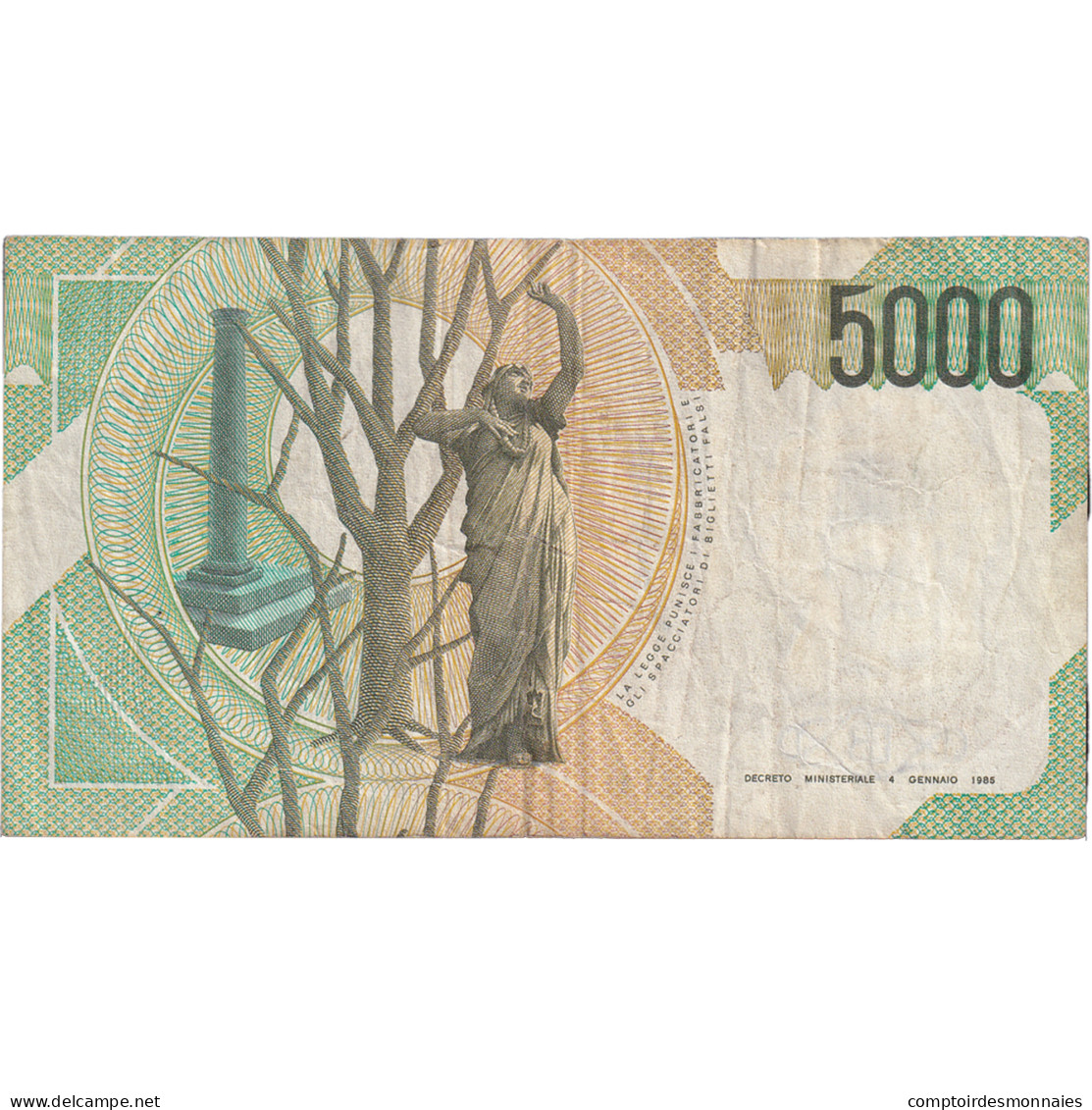 Billet, Italie, 5000 Lire, 1985-01-04, KM:111a, TB - 5.000 Lire