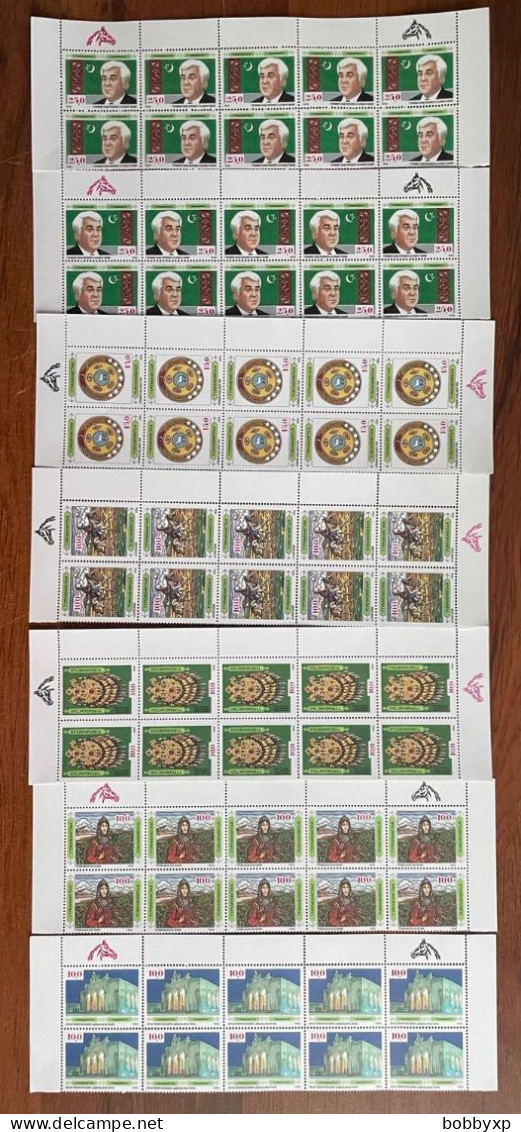 Turkmenistan 1992. History And Culture Of Turkmenistan. 7 Stamps X 10. Horse. MNH - Turkmenistán
