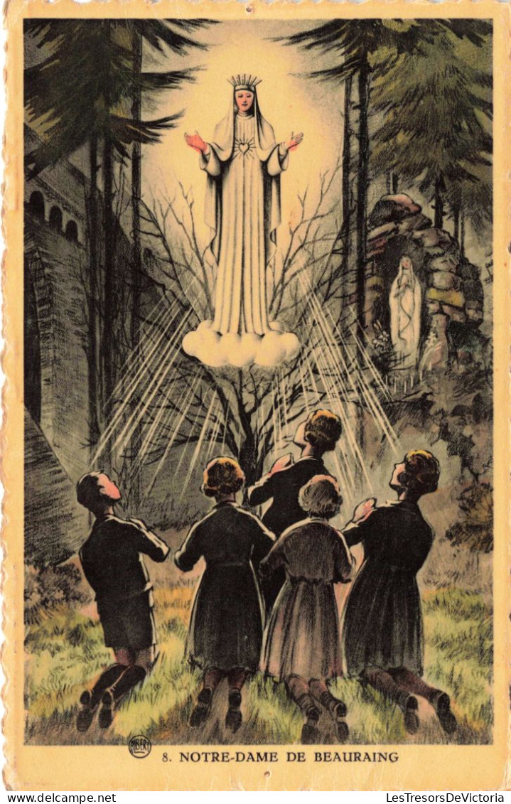 RELIGION - Apparition De La Vierge - Notre-Dame De Beauraing - Colorisé - Carte Postale Ancienne - Tableaux, Vitraux Et Statues