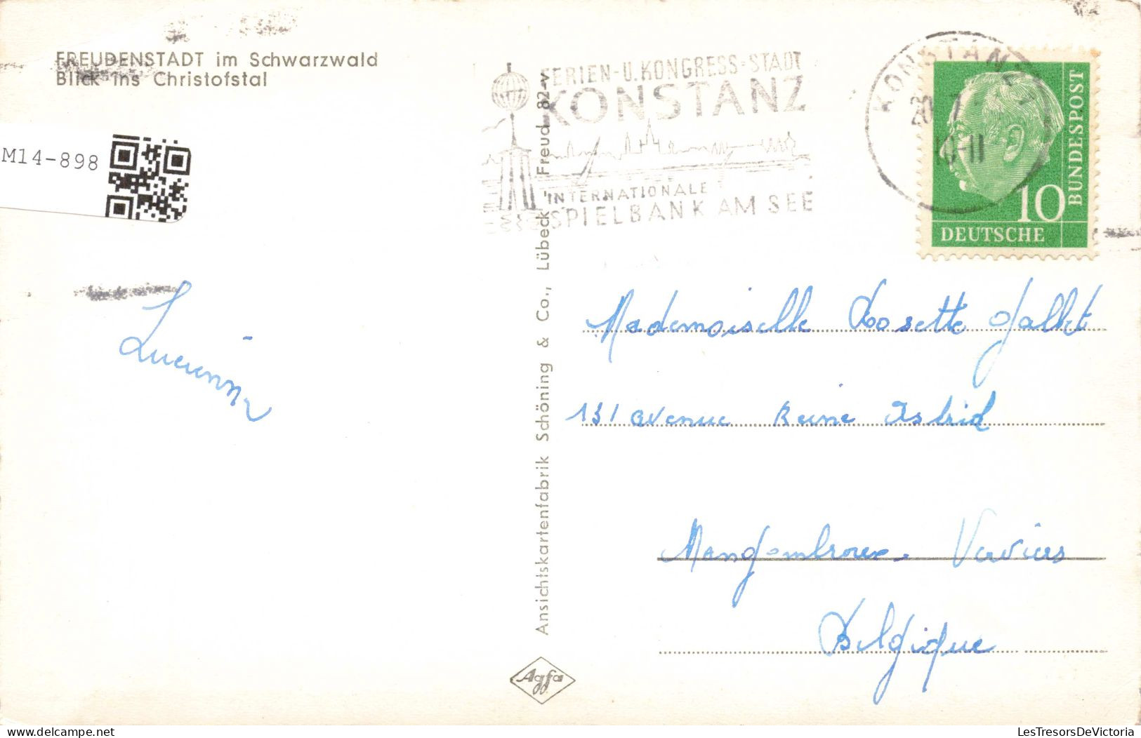 ALLEMAGNE -  Freundenstadt Im Schwarzwald Blick Ins Christofstal - Carte Postale  Ancienne - Freudenstadt