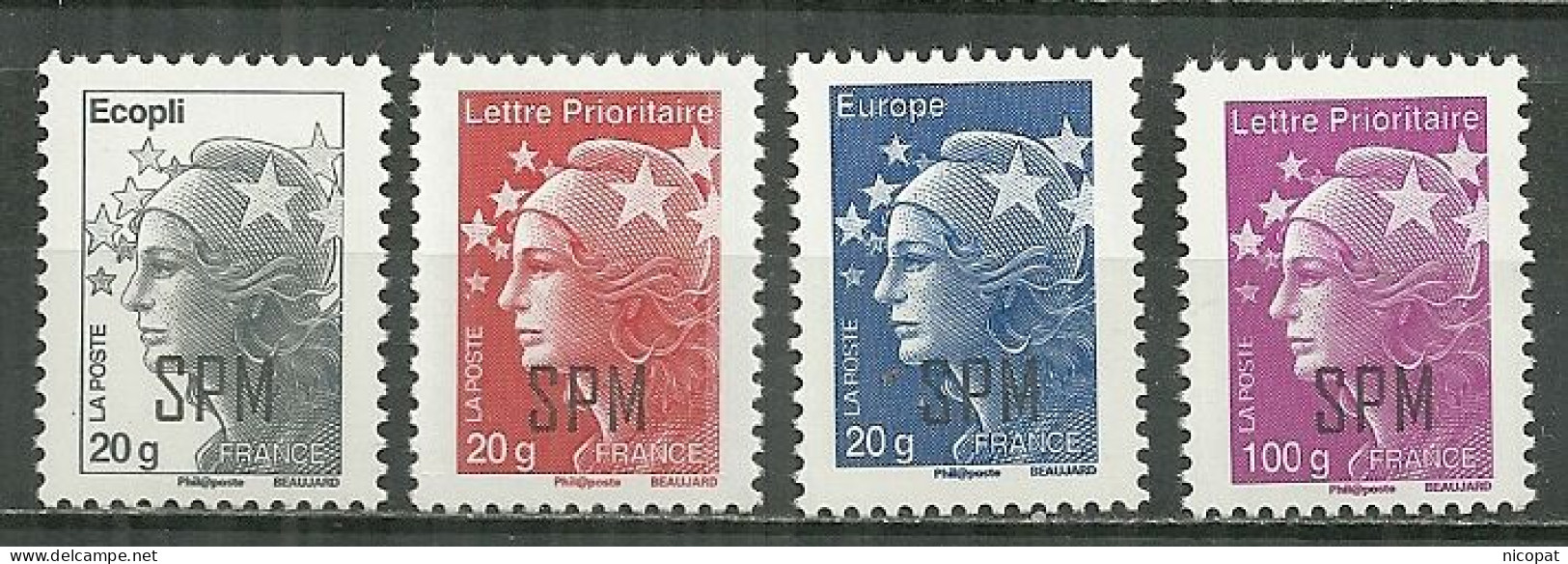 SAINT PIERRE ET MIQUELON MNH ** 1026-1029 Marianne De Beaujard Marianne Et L'Europe - Unused Stamps