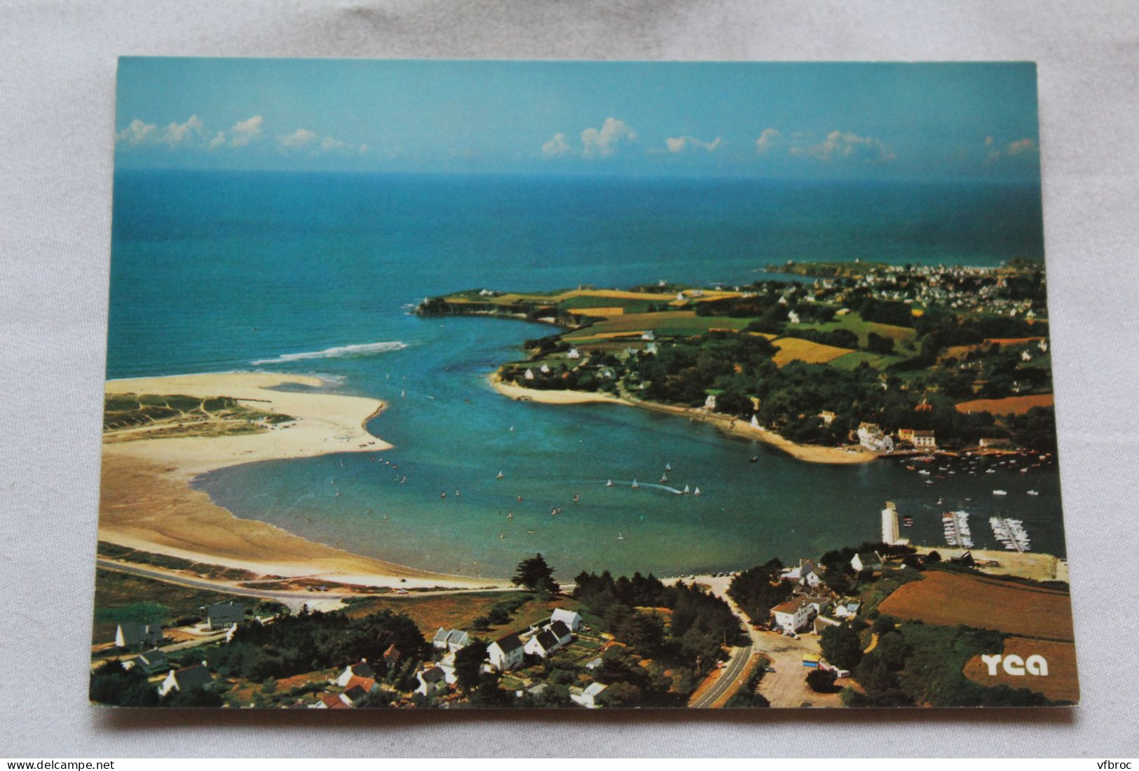 Cpm, La Plage Et Le Port Du Bas Pouldu, Morbihan 56 - Guidel