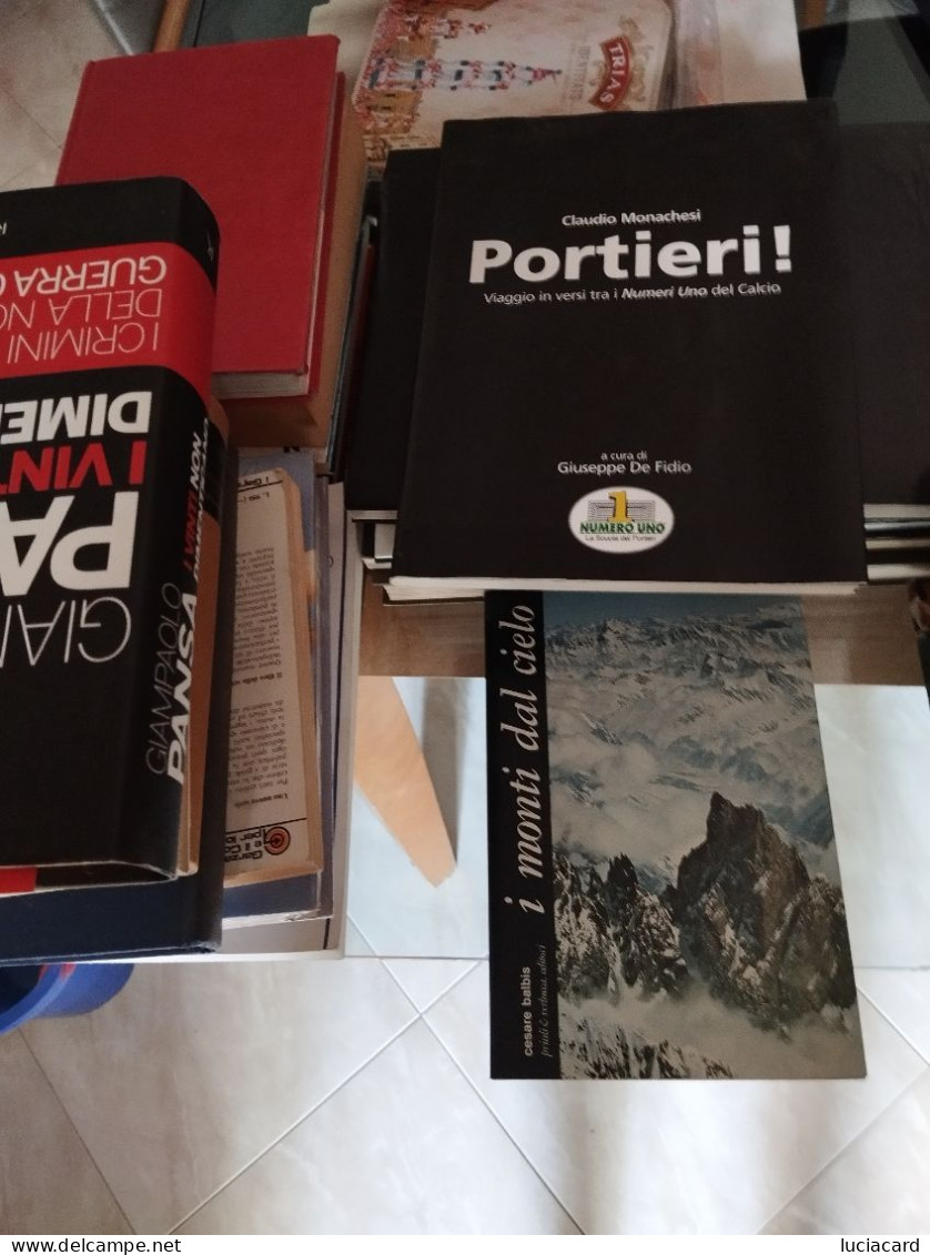 LOTTO 60 LIBRI MONTAGNA MARE VELA SAGGISTICA SPORT CALCIO - Verzamelingen