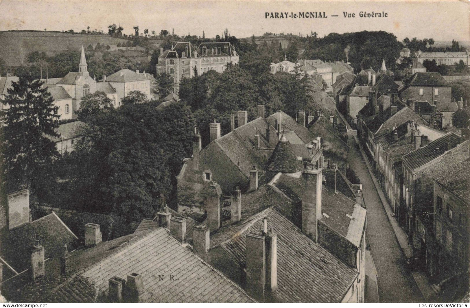 FRANCE - Paray Le Monial - Vue Générale - Carte Postale  Ancienne - Paray Le Monial