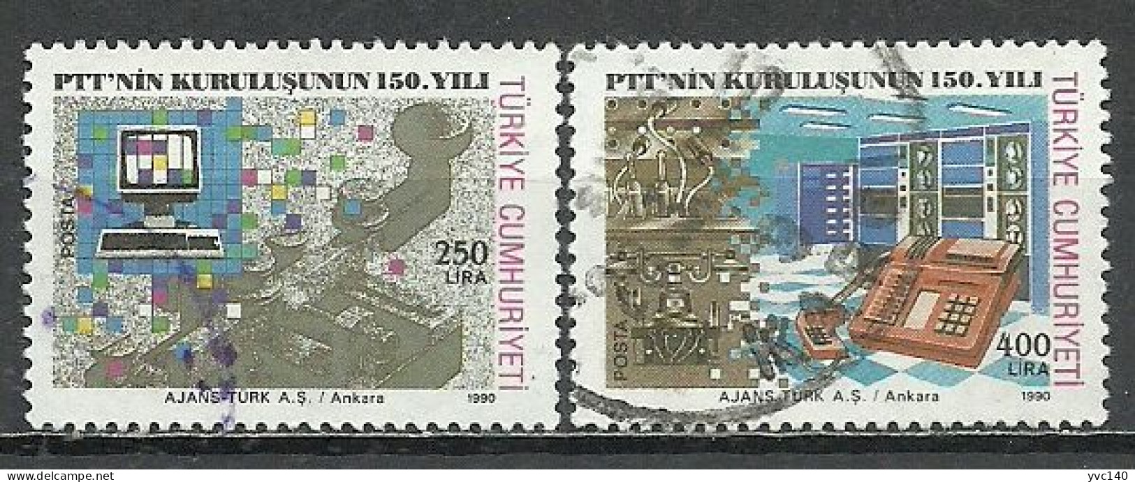 Turkey; 1990 150th Anniv. Of The Establishment Of PTT - Gebraucht