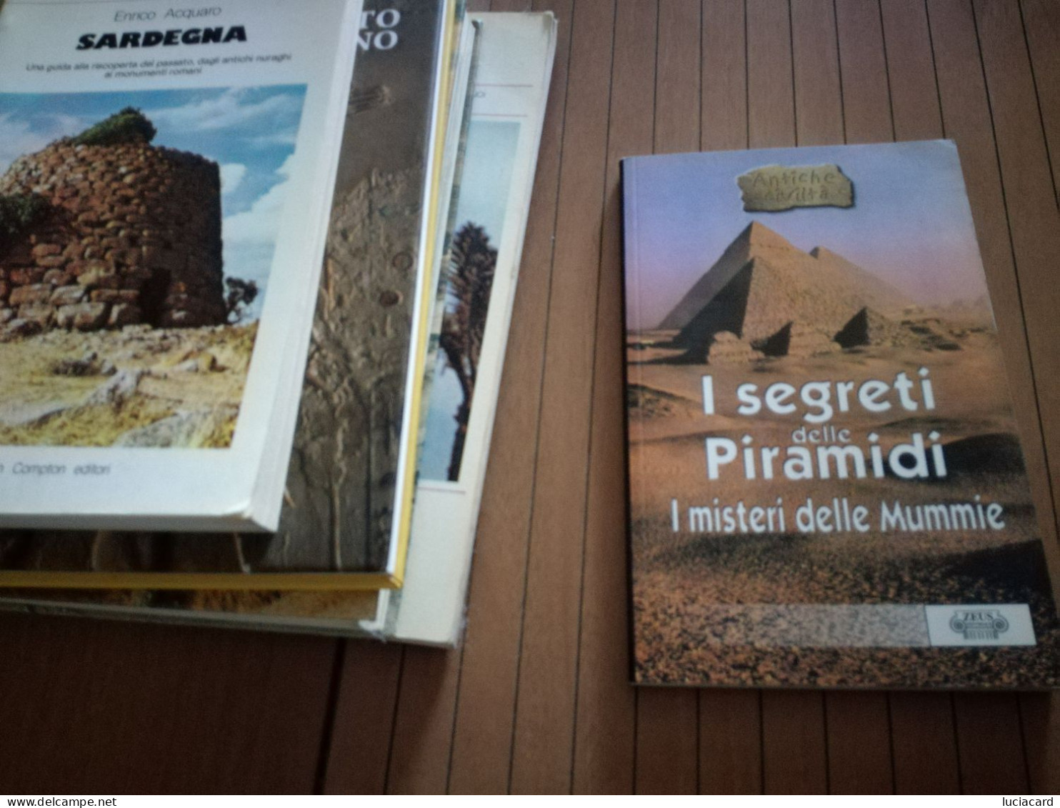 LOTTO 16 LIBRI ARCHEOLOGIA EGITTO EGIZI SARDEGNA ITALIA - Lotti E Collezioni