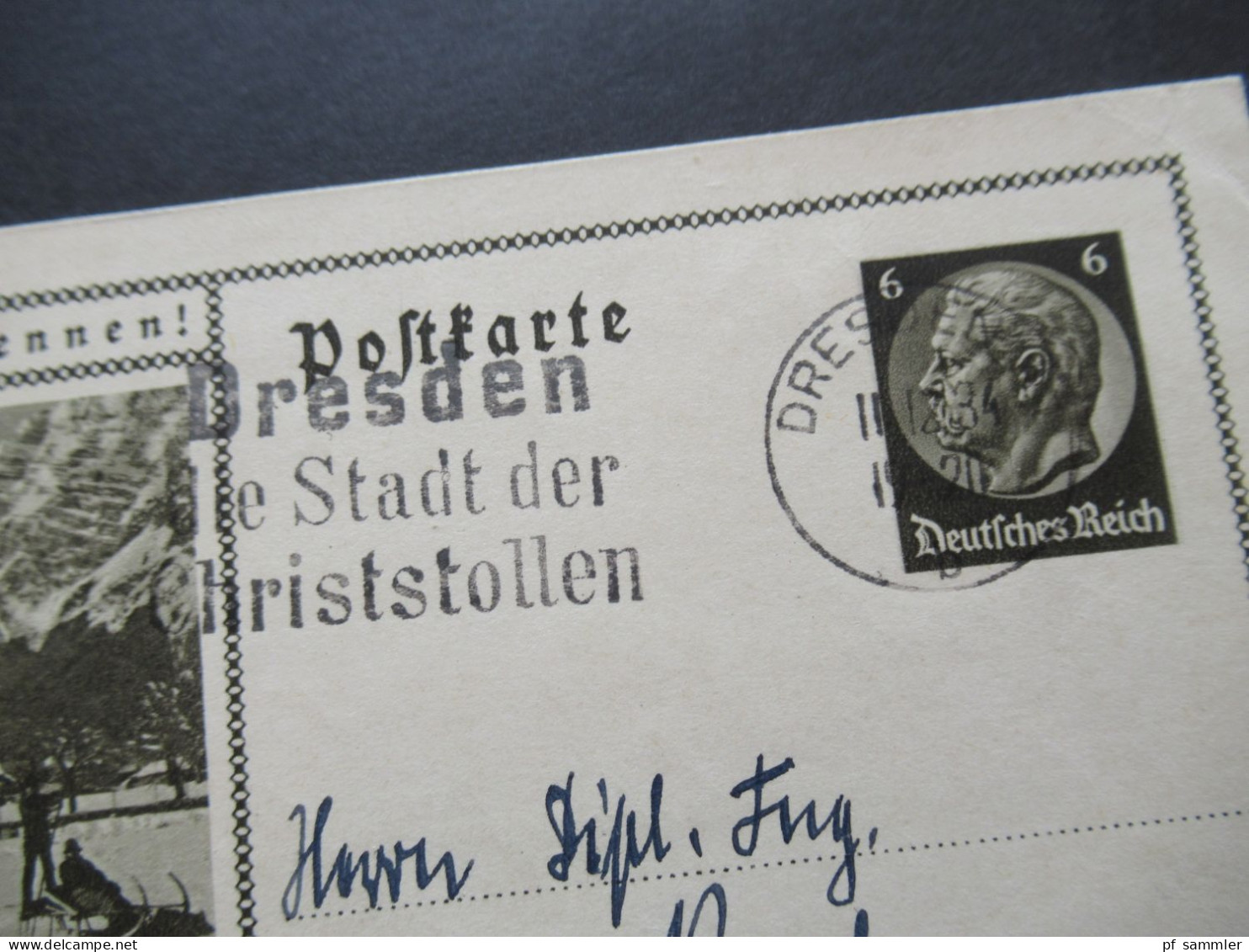 3.Reich 11.12.1934 MS Dresden Die Stadt Der Christstollen GA Lernt Deutschland Kennen Berchtesgaden - Tarjetas