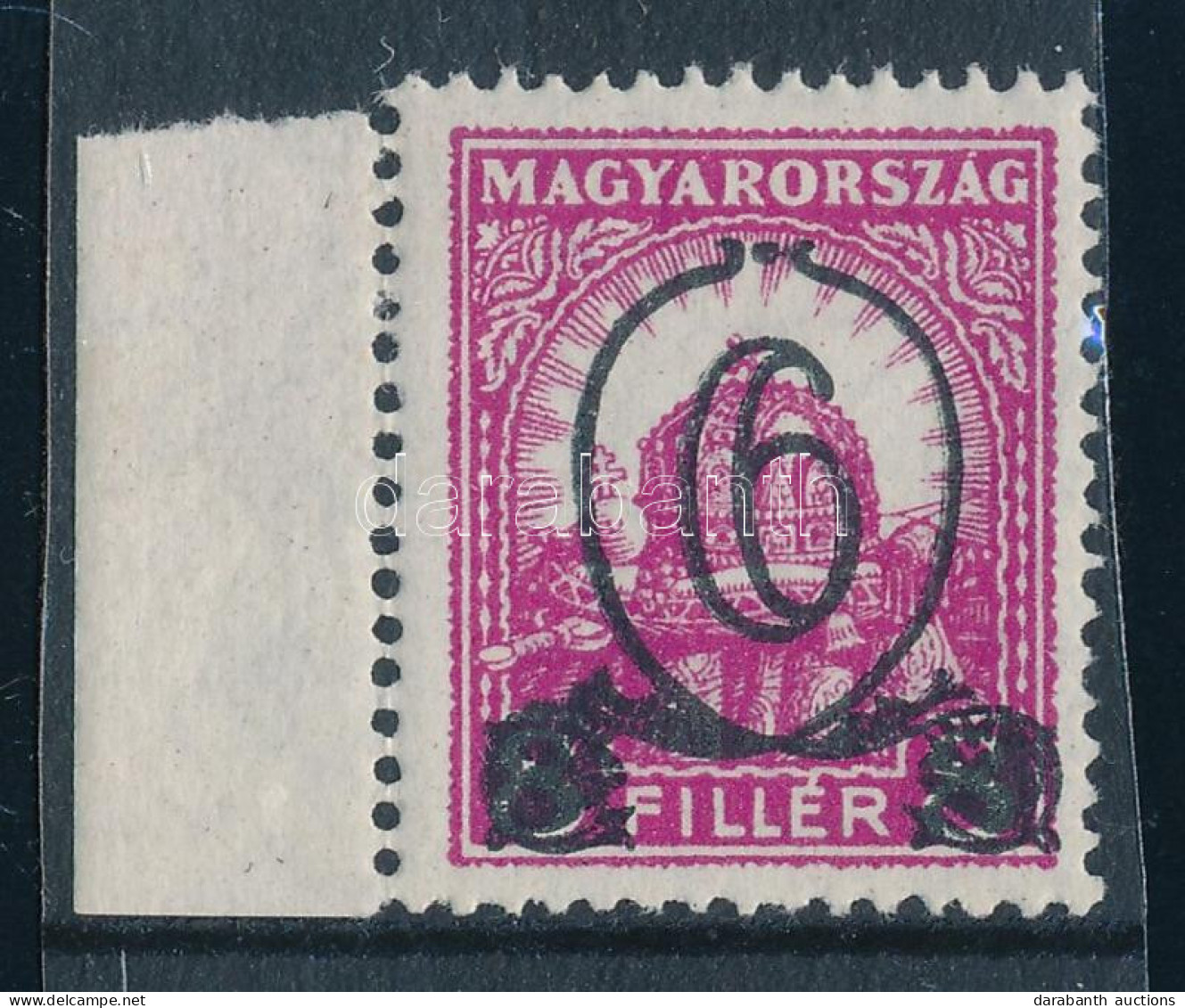 ** 1931 Kisegítő Bélyegek (I.) ívszéli 6/8f VIII. Vízjellel 14 : 14 1/4 Fogazással (20.000) - Other & Unclassified