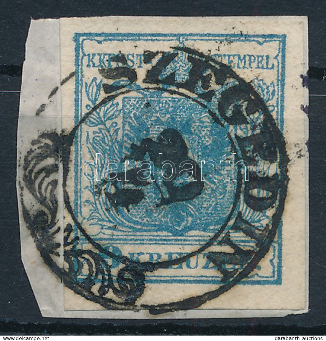 1850 9kr HP II Kiemelt Középrésszel "SZEGEDIN" - Otros & Sin Clasificación