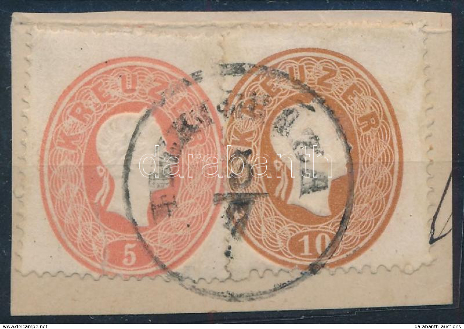 1861 5kr + 10kr Kivágáson "FILKEHÁZA" (Gudlin 350 P) - Autres & Non Classés