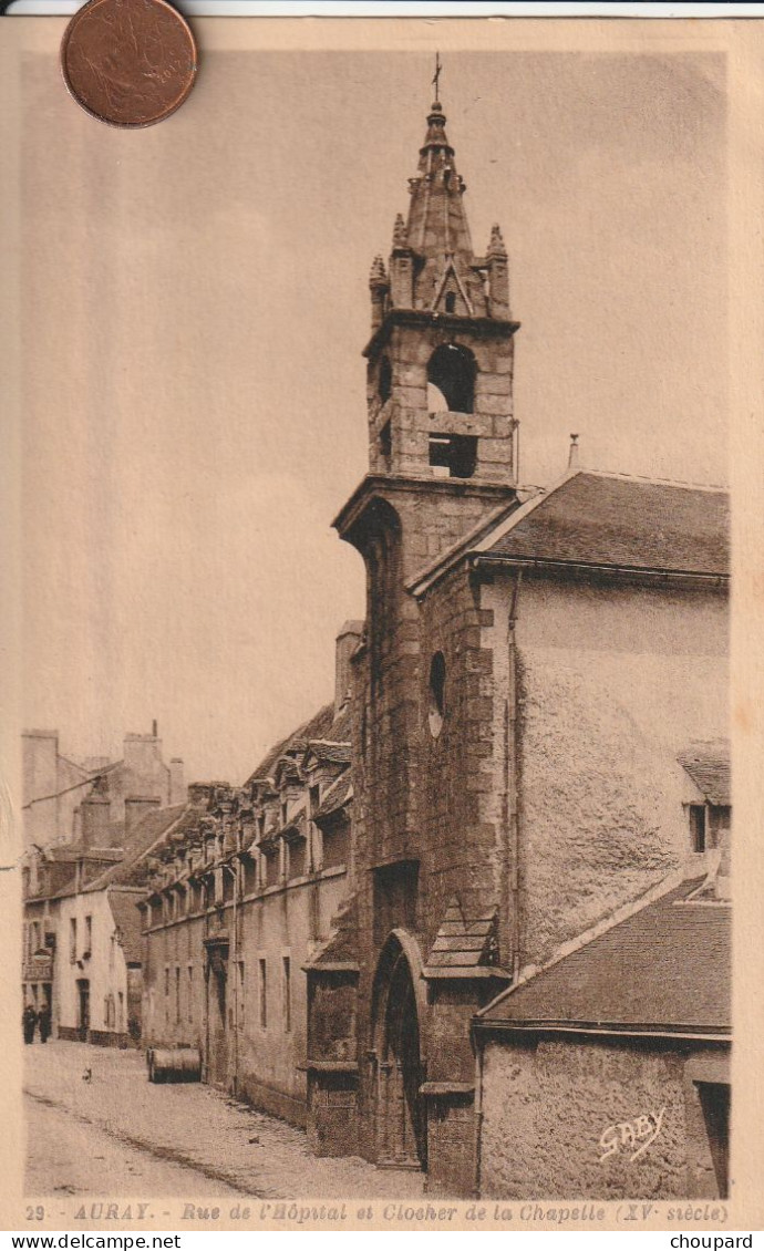 56 - Carte Postale Ancienne De  AURAY  Rue De L'hopital - Auray