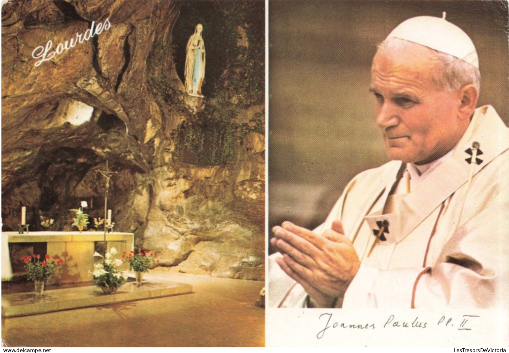 RELIGION - Christianisme - Joannes Paulus PP II - Lourdes - Colorisé - Carte Postale Ancienne - Päpste