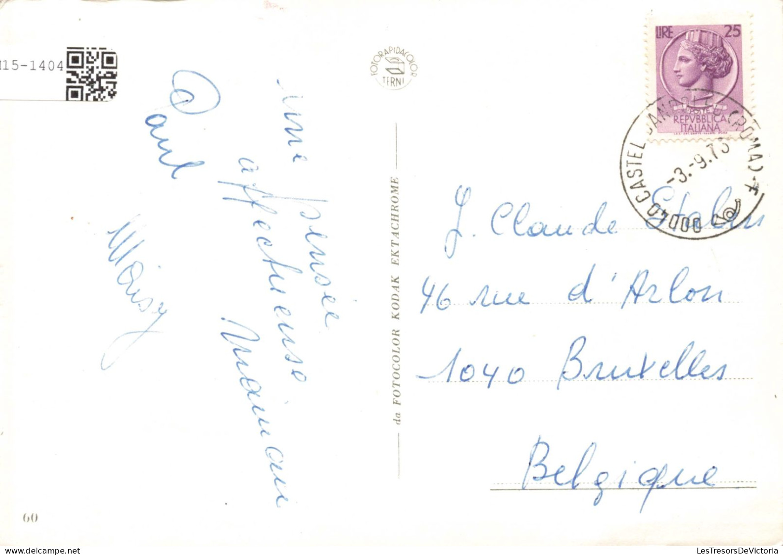 RELIGION - Christianisme - Pape - Saluti Da Castelgandolfo - Colorisé - Carte Postale - Papas