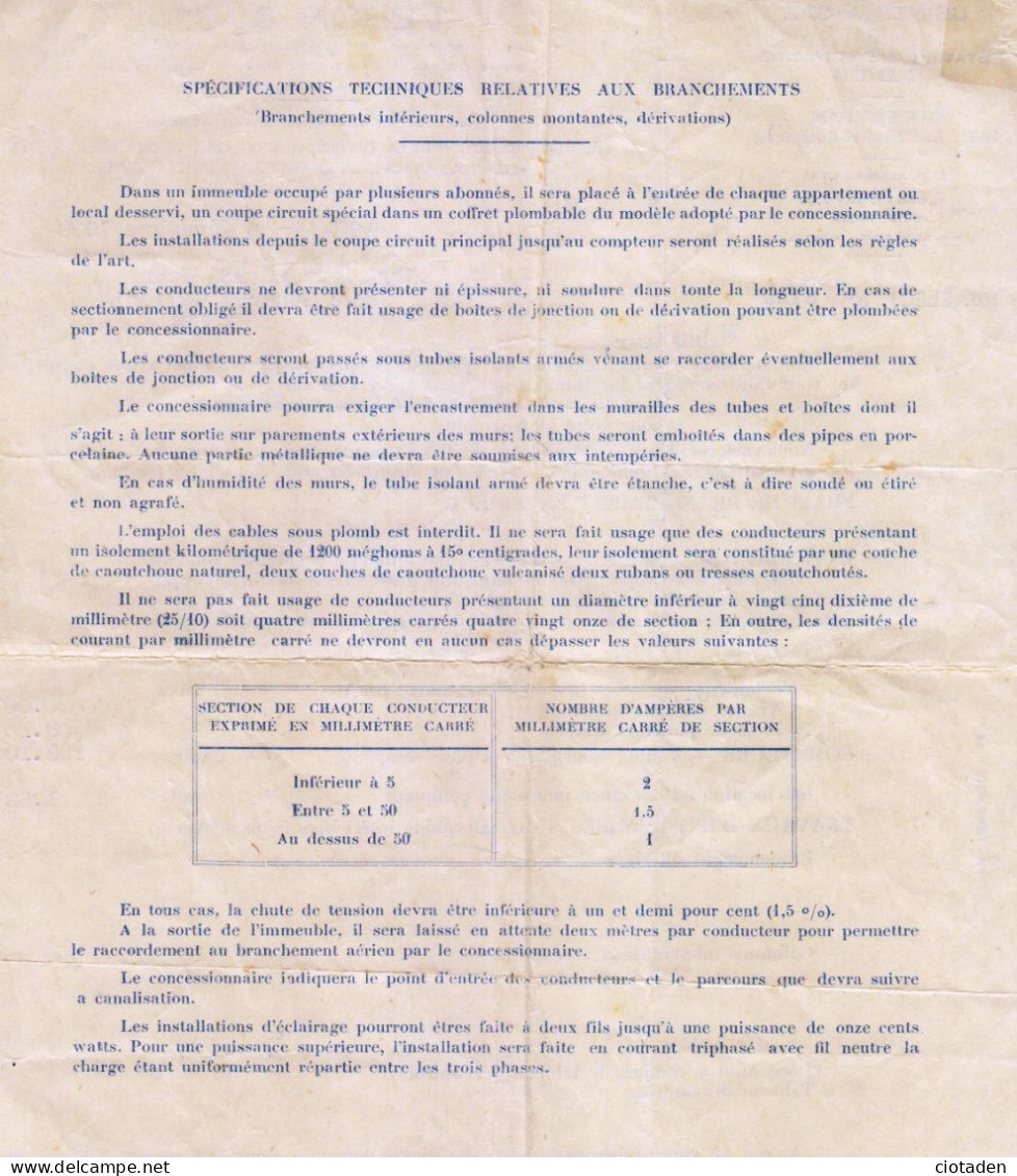 1933 - LEBON Et Cie - Alger - Elettricità & Gas