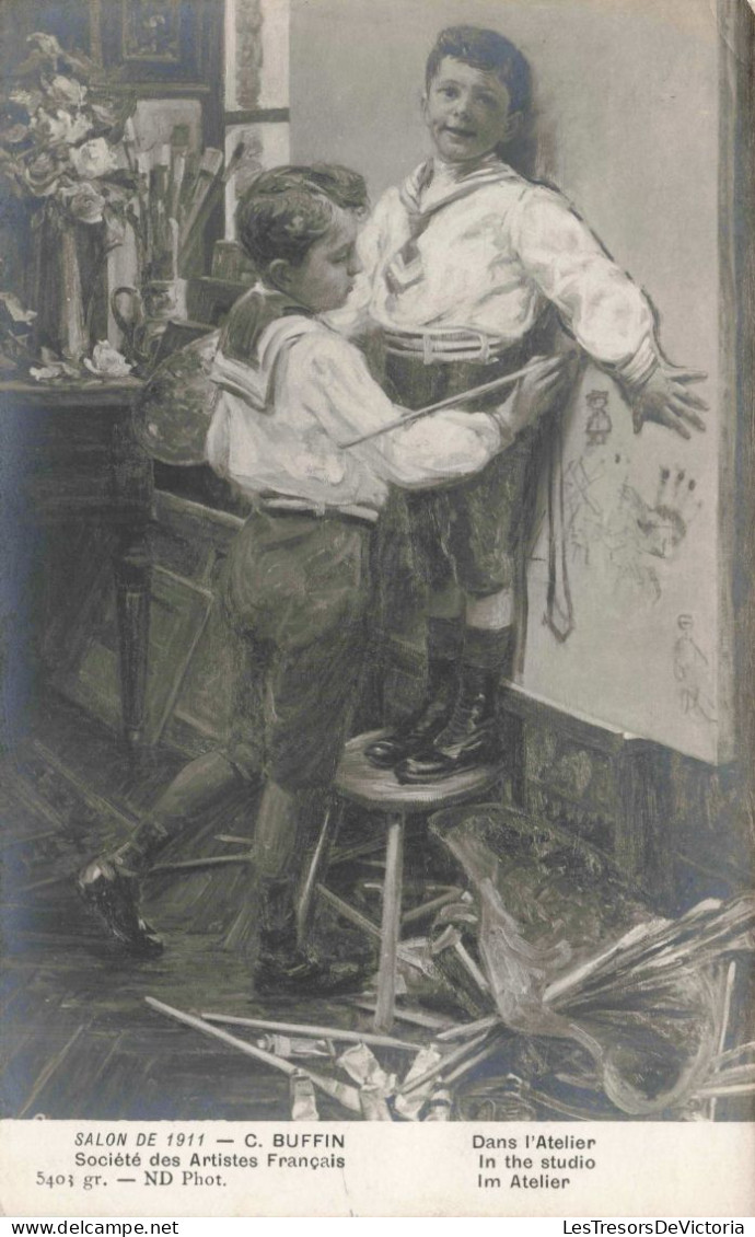 MUSEE - Salon De 1911 - C Buffin - Société Des Artistes Français - Dans L'atelier - Carte Postale Ancienne - Museen