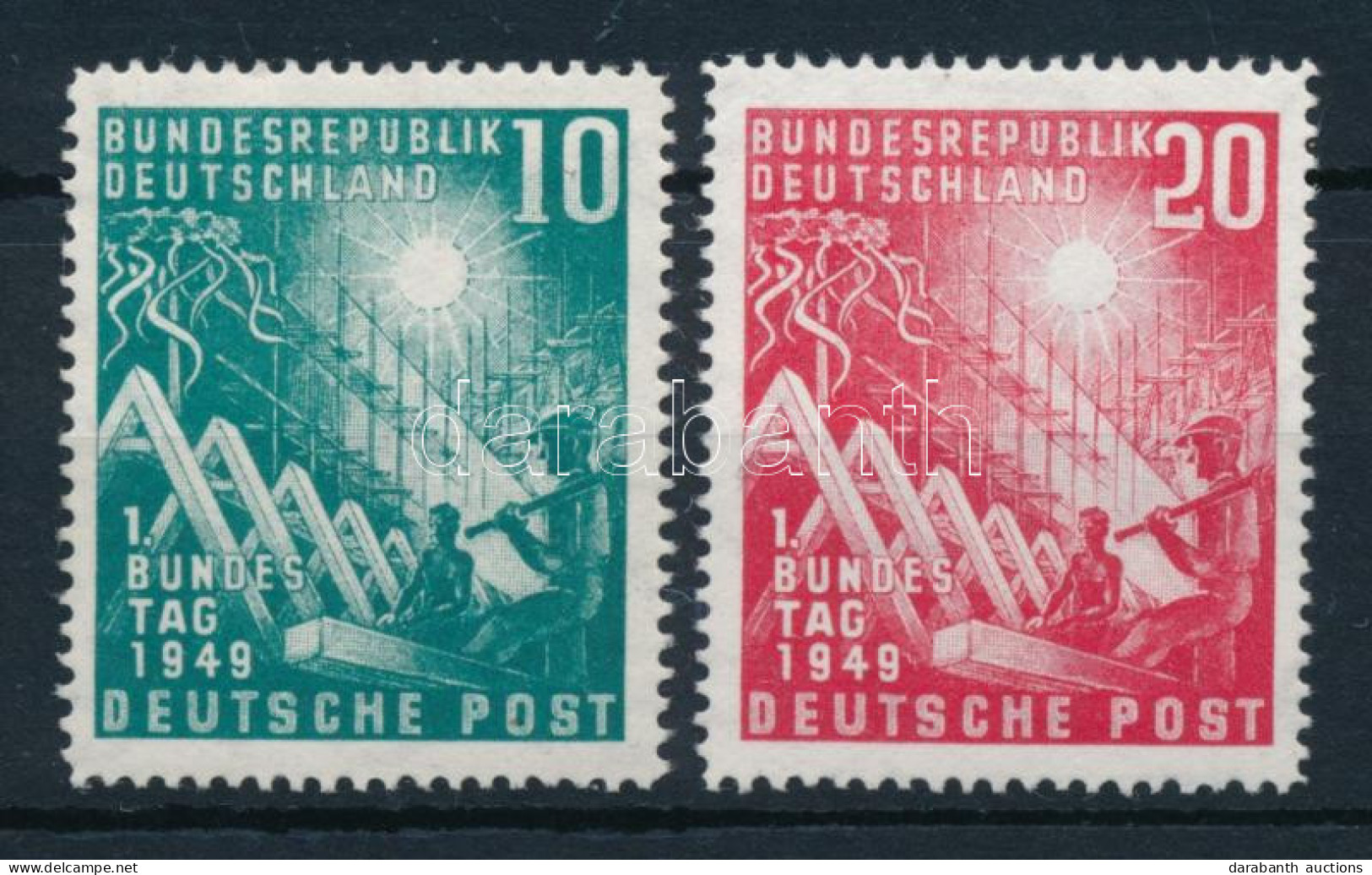 ** NSZK 1949 Bundestag Sor Mi 111-112 (Mi EUR 100.-) - Other & Unclassified