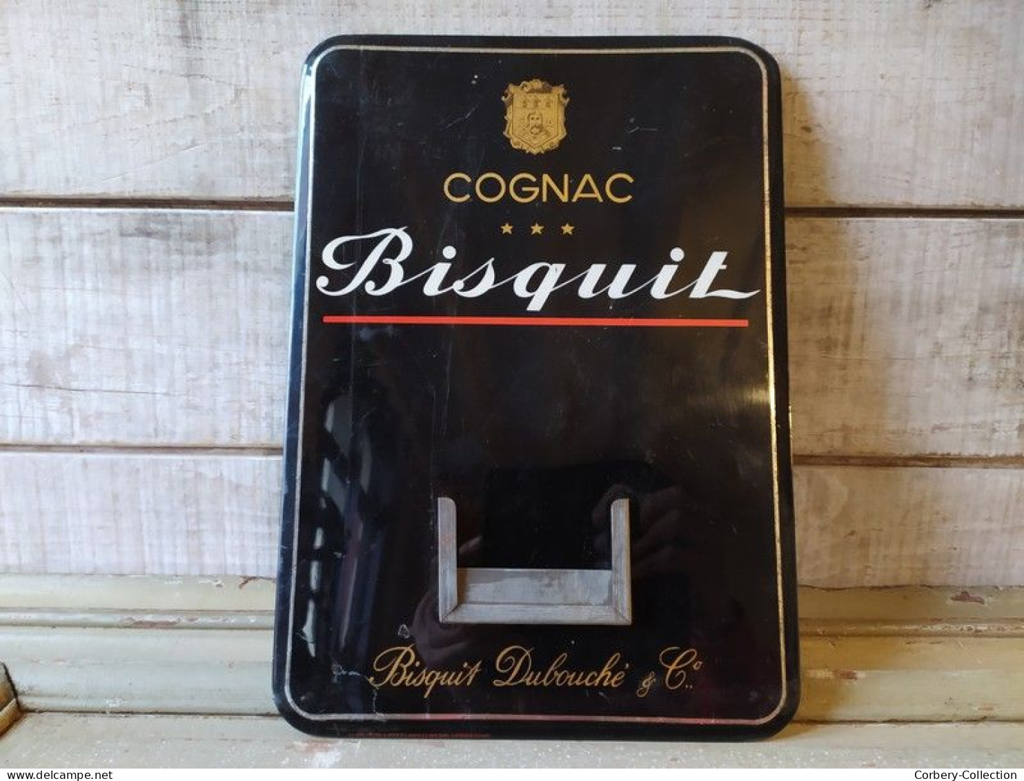 Ancien Glacoide Publicitaire Cognac Bisquit Calendrier PLV - Alcohol