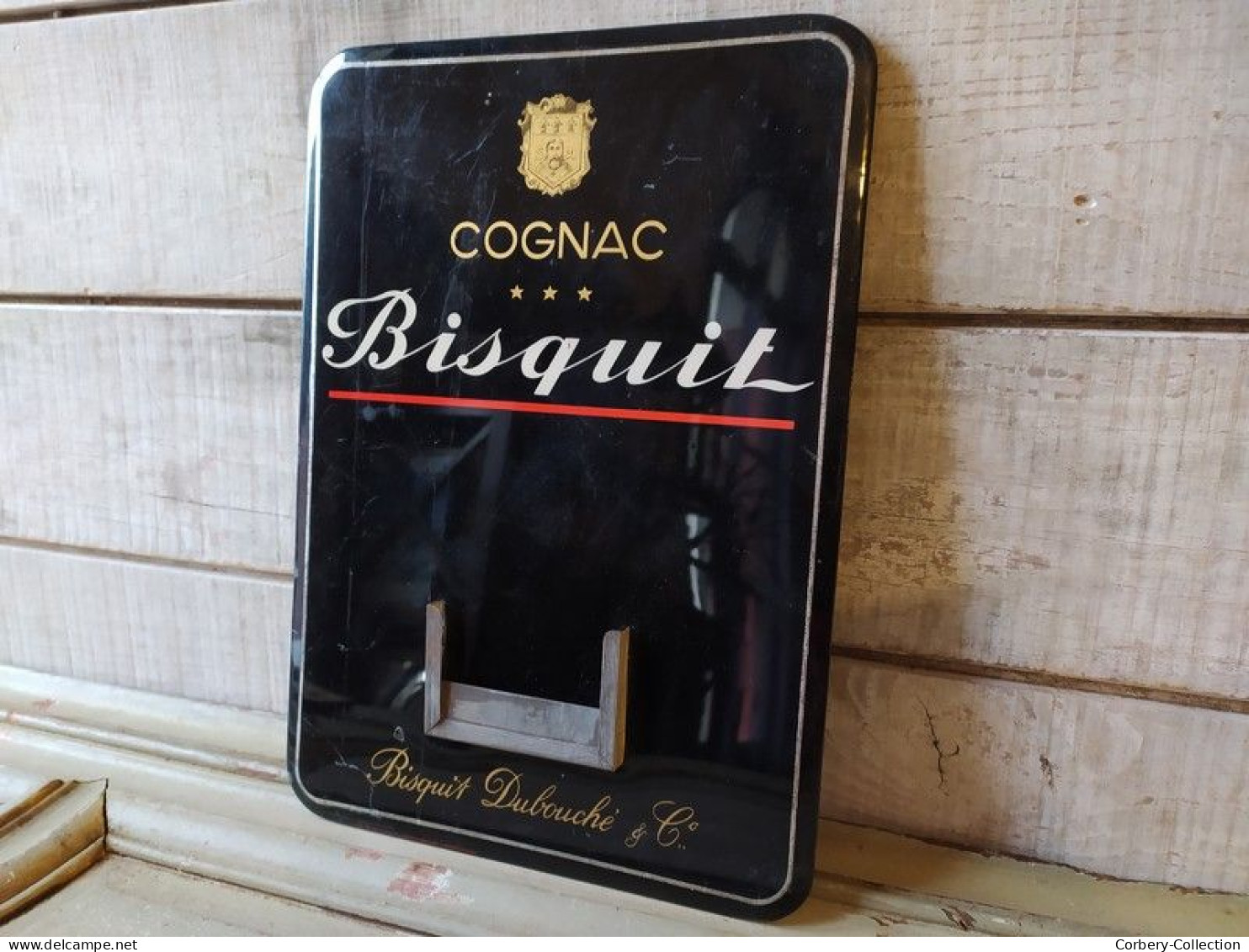 Ancien Glacoide Publicitaire Cognac Bisquit Calendrier PLV - Alcools