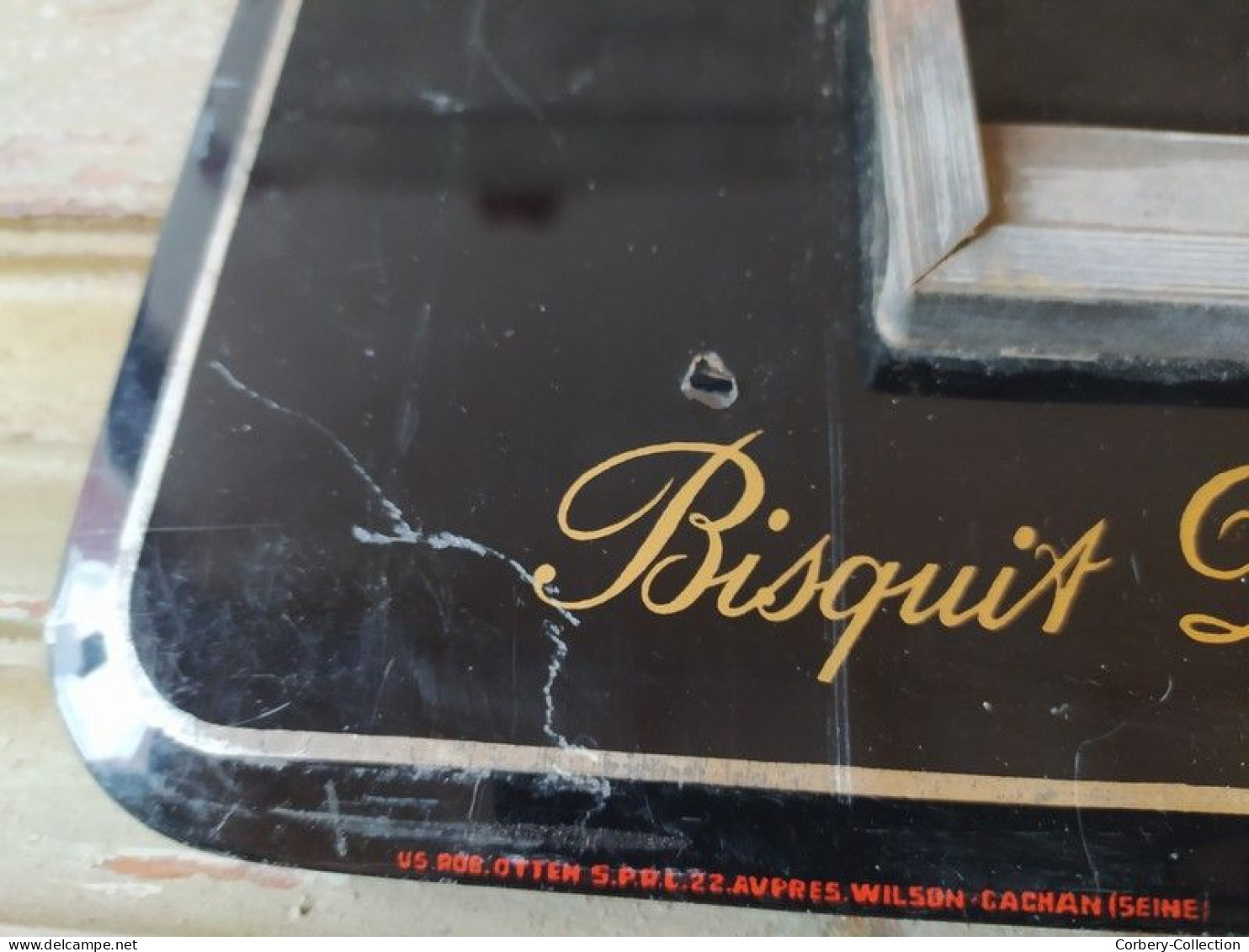 Ancien Glacoide Publicitaire Cognac Bisquit Calendrier PLV - Alcohol