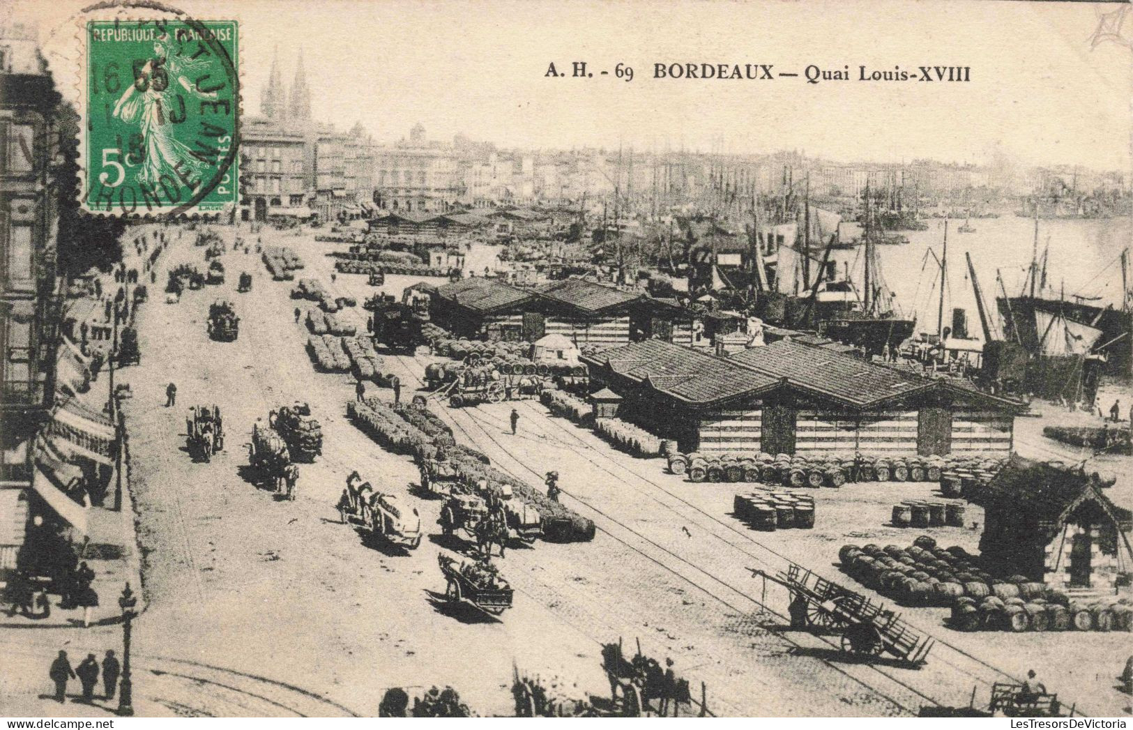 FRANCE - Bordeaux - Quai Louis XVIII - Animé - Carte Postale  Ancienne - Bordeaux