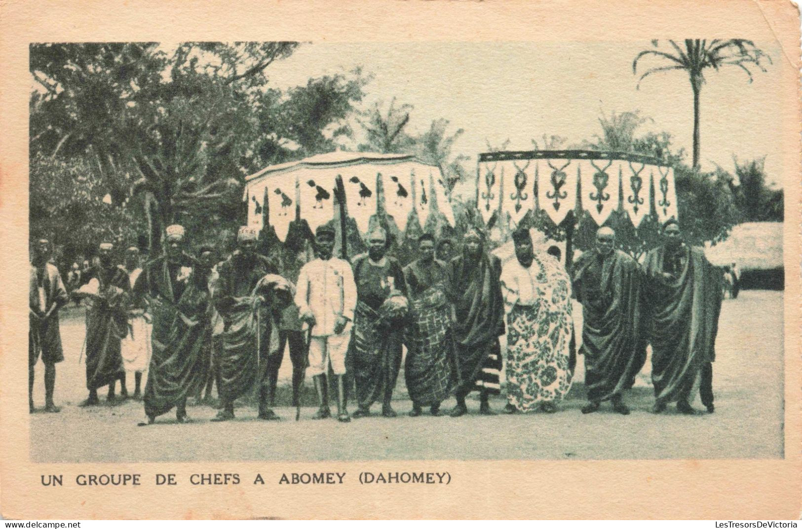 Dahomey - Un Groupe De Chefs A Abomey - Carte Postale  Ancienne - Dahomey