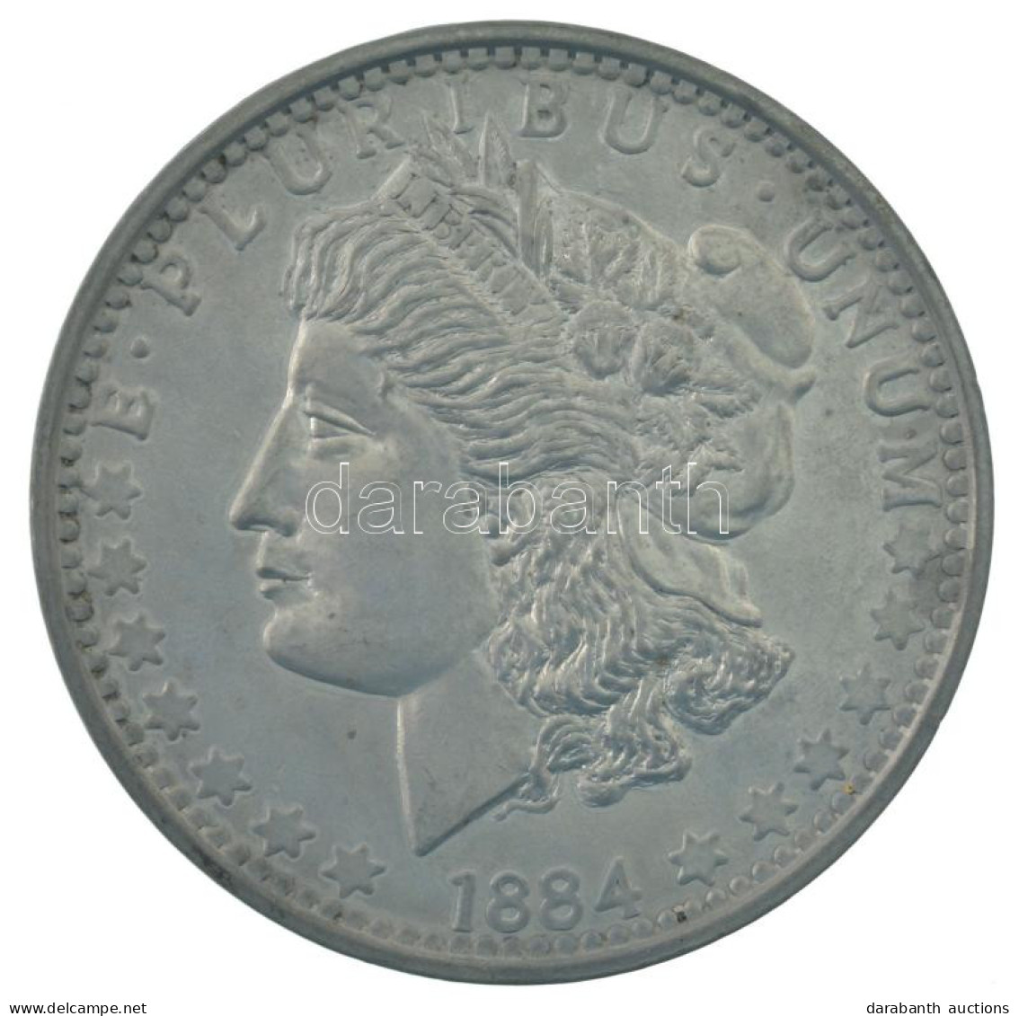 DN Az 1884S-es évjáratú 1 Dollár érme Nagyméretű Utánverete (78mm) T:XF - Sin Clasificación