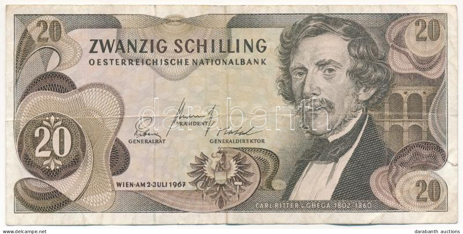 Ausztria 1967. 20Sch T:F  Austria 1967. 20 Schilling C:F - Non Classificati