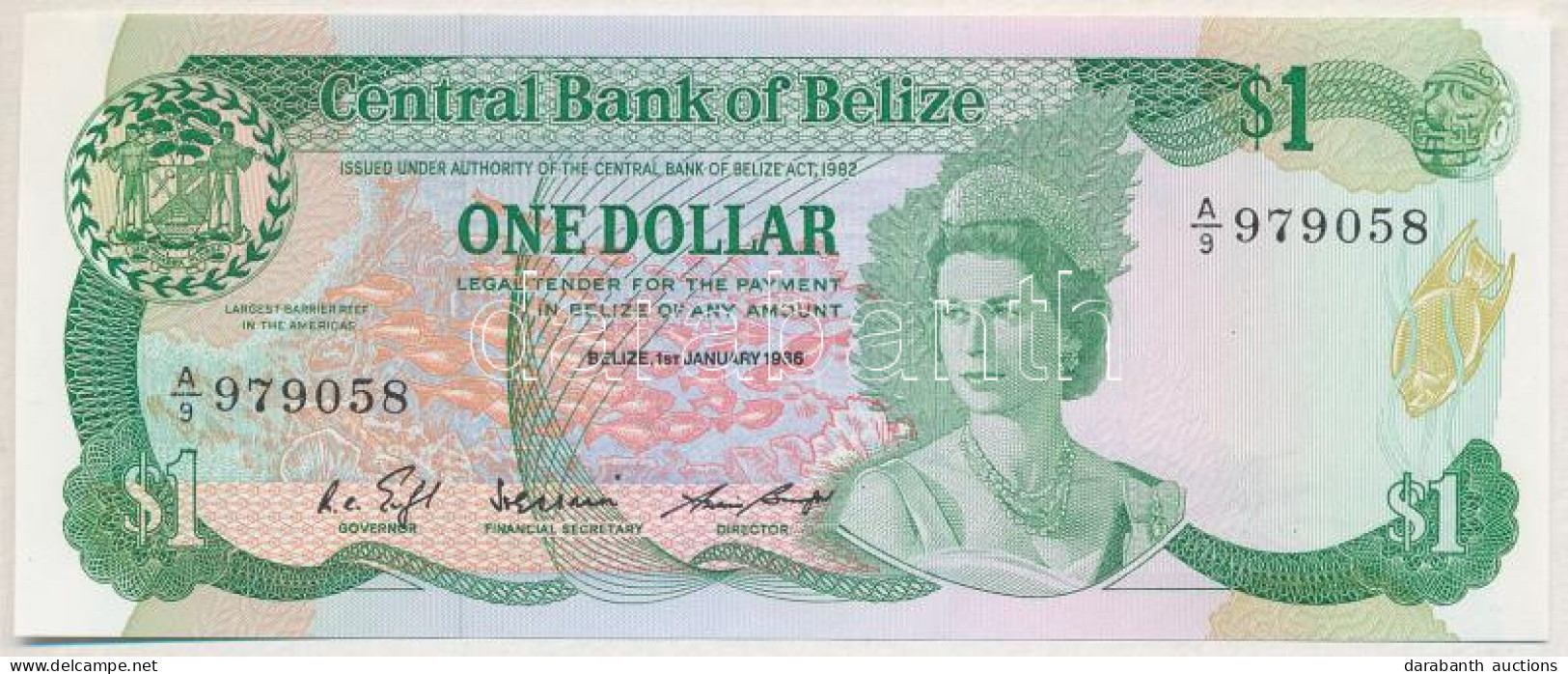 Belize 1986. 1$ T:I Belize 1986. 1 Dollar C:UNC Krause P#46 - Sin Clasificación