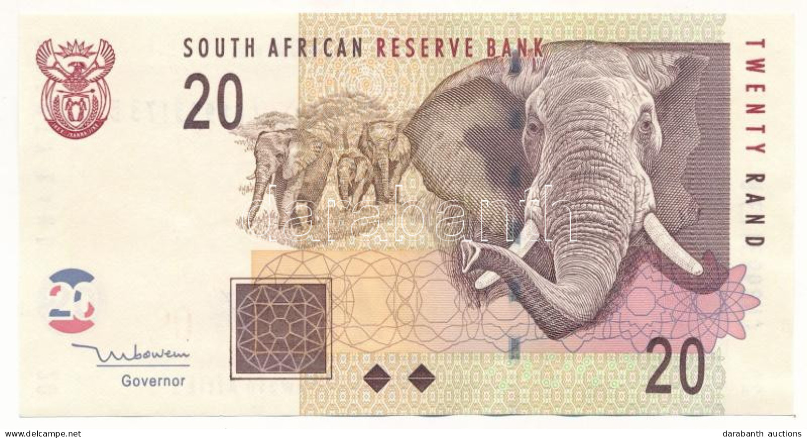 Dél-Afrika 2005. 20R T:XF South Africa 2005. 20 Rand C:XF  Krause P#129a - Sin Clasificación