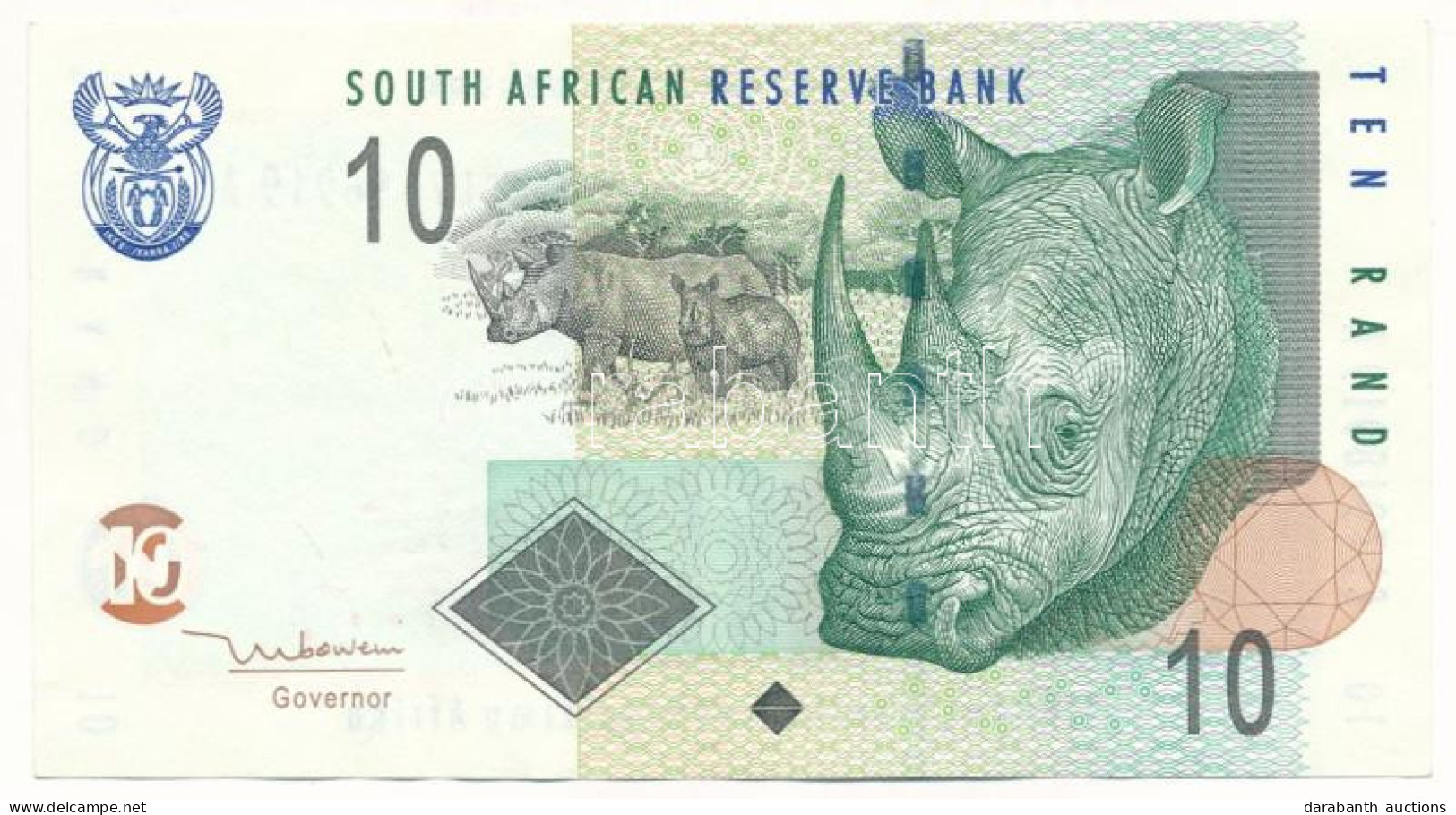 Dél-Afrika 2005-2009. 10R T:XF South Africa 2005-2009. 10 Rand C:XF  Krause P#128a - Non Classés