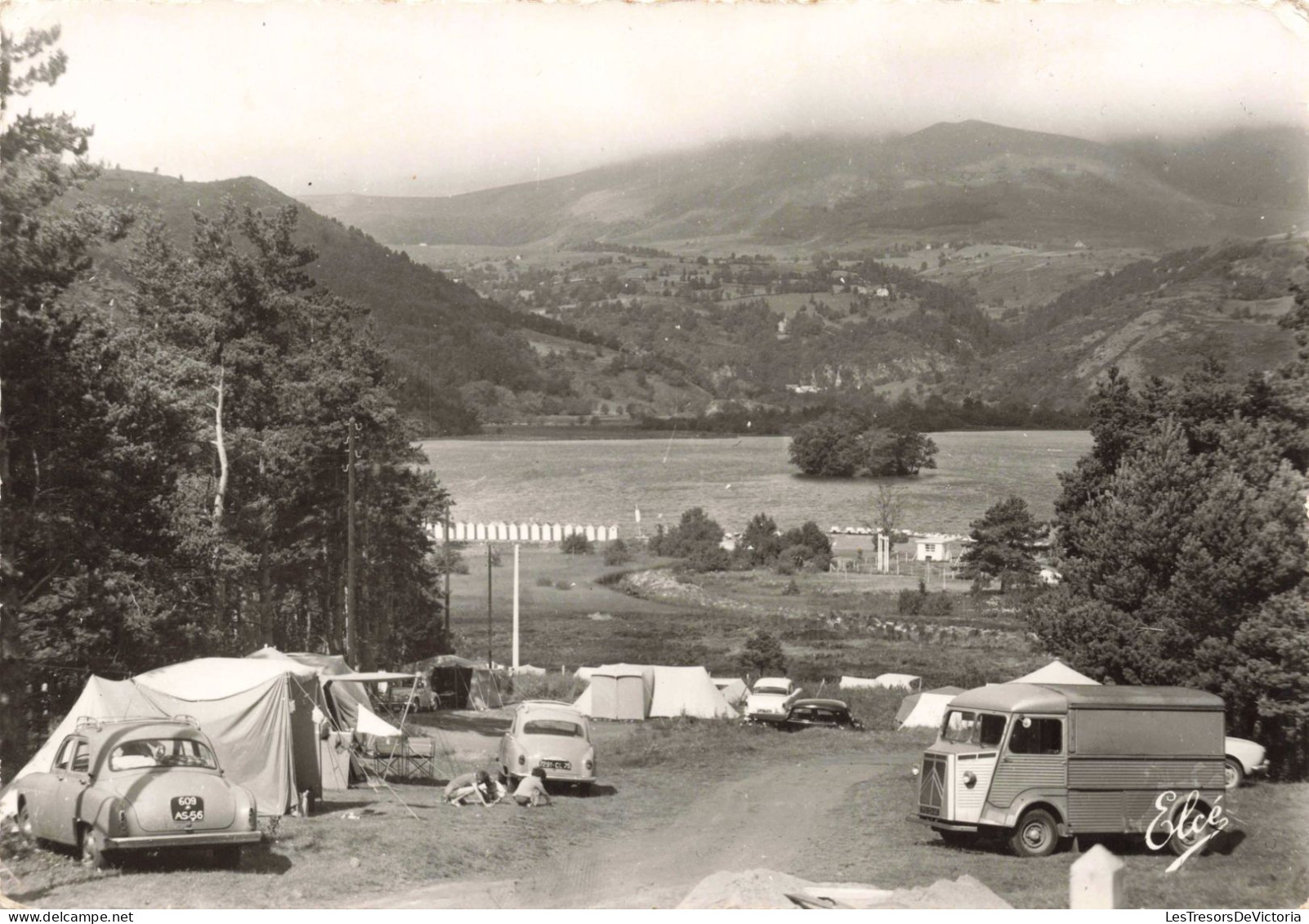 FRANCE - Auvergne Pittoresque Et Touristique - Lac Chambon - Le Camping  - Carte Postale  Ancienne - Auvergne