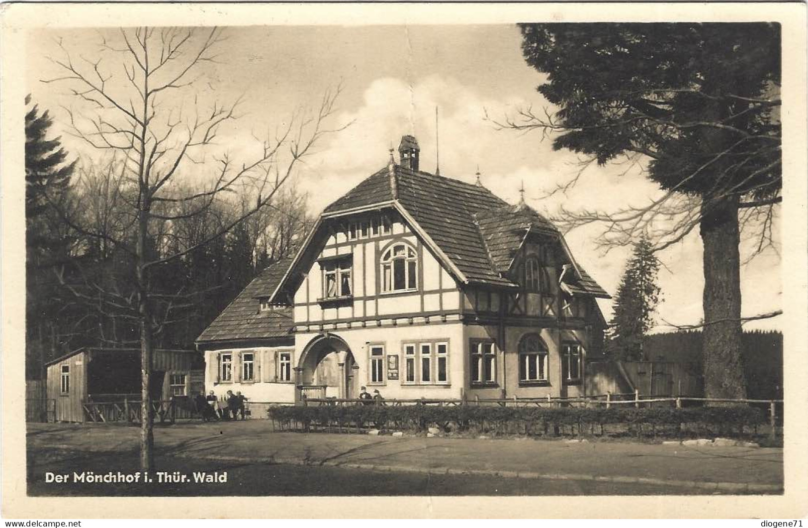 Der Mönchhof I. Thür. Wald 1955 Belebt - Elgersburg