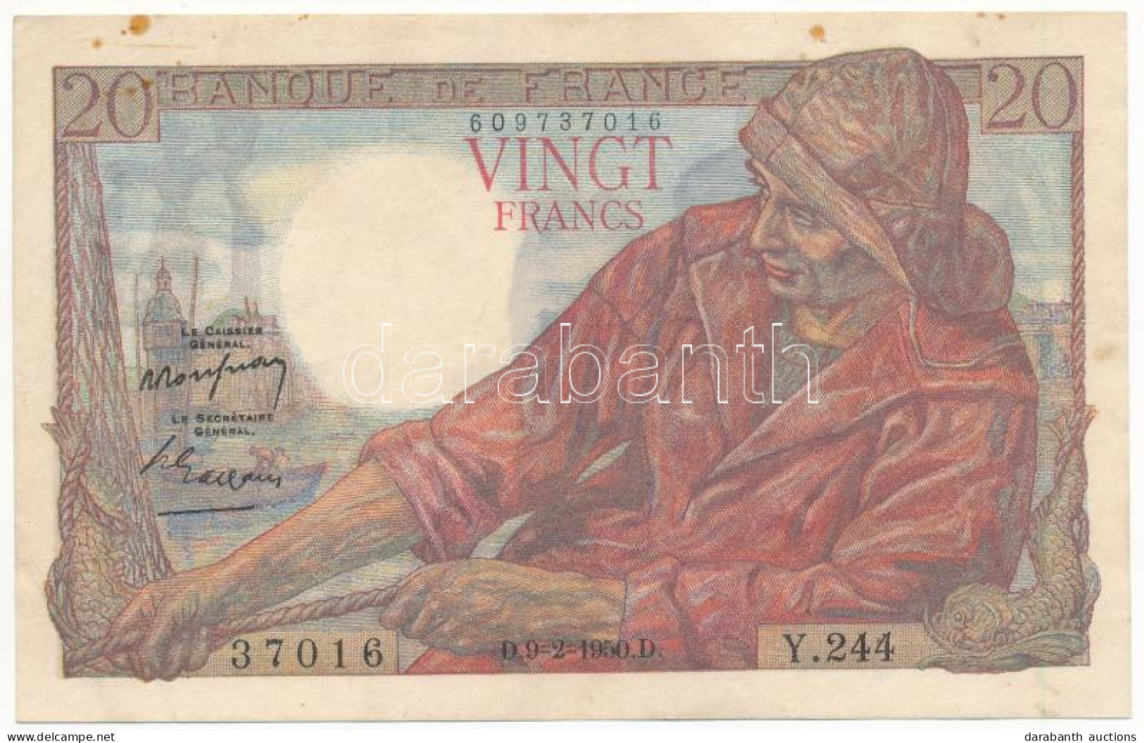 Franciaország 1950. 20Fr T:F France 1950. 20 Francs C:F - Sin Clasificación