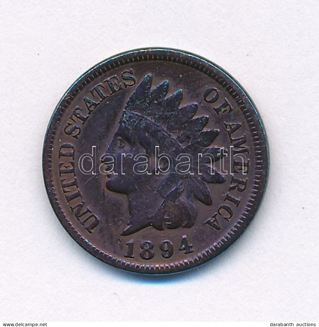 Amerikai Egyesült Államok 1894. 1c Bronz "Indián Fej" T:VF USA 1894. 1 Cent Bronze "Indian Head" C:VF Krause KM#90a - Sin Clasificación