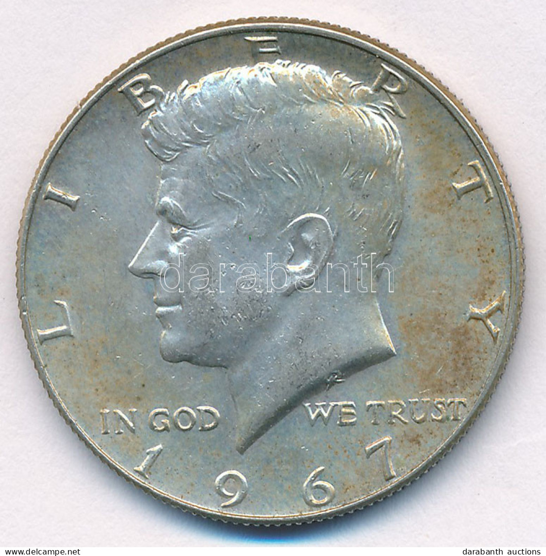 Amerikai Egyesült Államok 1967. 1/2$ Ag "Kennedy" T:XF Patina USA 1967. 1/2 Dollar Ag "Kennedy" C:XF Patina Krause KM#20 - Non Classificati