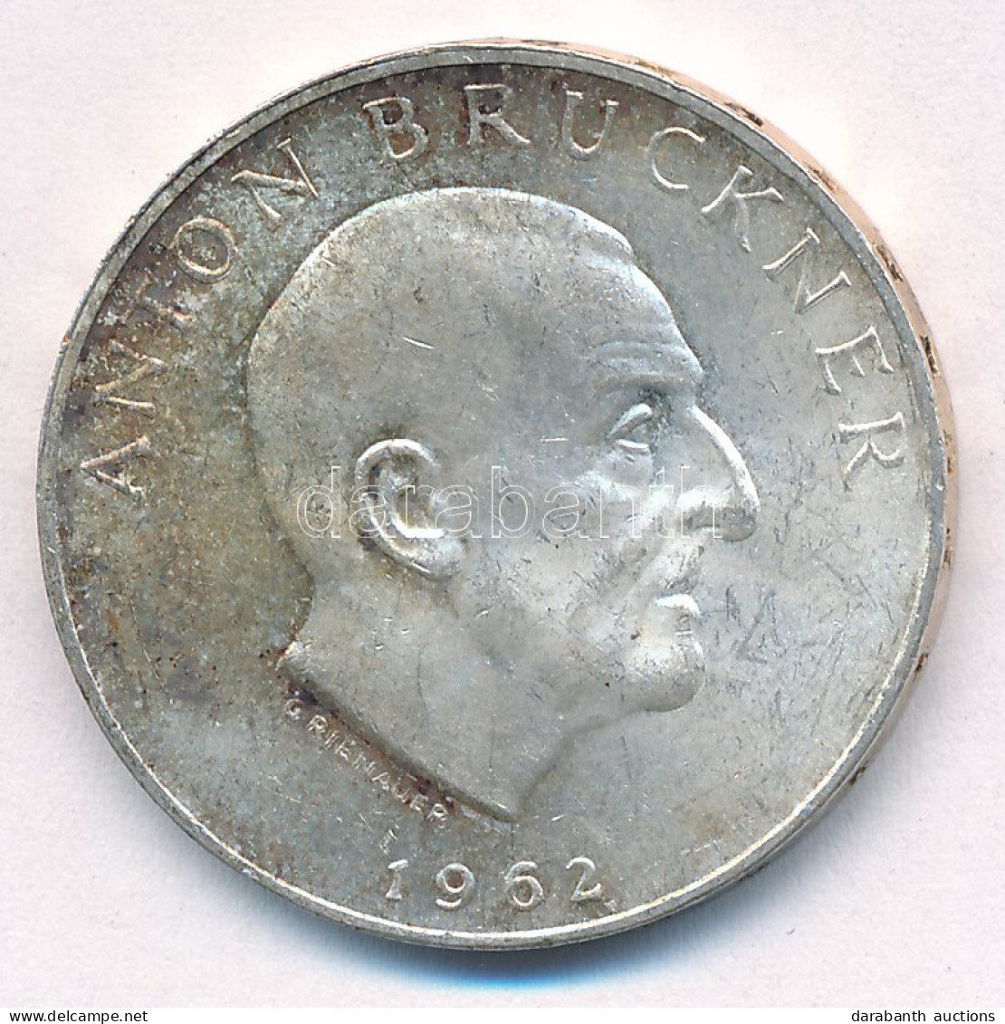 Ausztria 1962. 25Sch Ag "Anton Bruckner" T:XF Patina Austria 1962. 25 Schilling Ag "Anton Bruckner" C:XF Patina Krause K - Unclassified