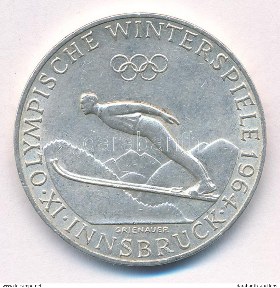 Ausztria 1964. 50Sch Ag "IX. Téli Olimpia Innsbruck" T:XF Durva Ph., Kis Patina Austria 1964. 50 Schilling Ag "9th Winte - Unclassified