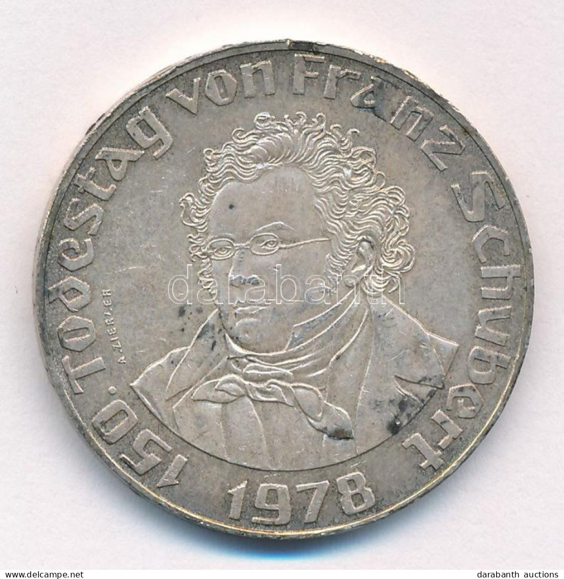 Ausztria 1978. 50Sch Ag "Franz Schubert" T:AU Patina Austria 1978. 50 Schilling Ag "Franz Schubert" C:AU Patina Krause K - Unclassified