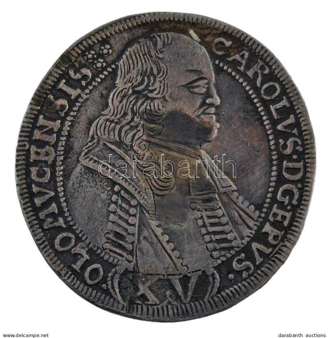 Osztrák Államok / Olmütz 1693. 15Kr Ag "II. Károly" (5,83g) T: XF,VF Vésett Haj, Kissé Hullámos Lemez Austrian States /  - Unclassified