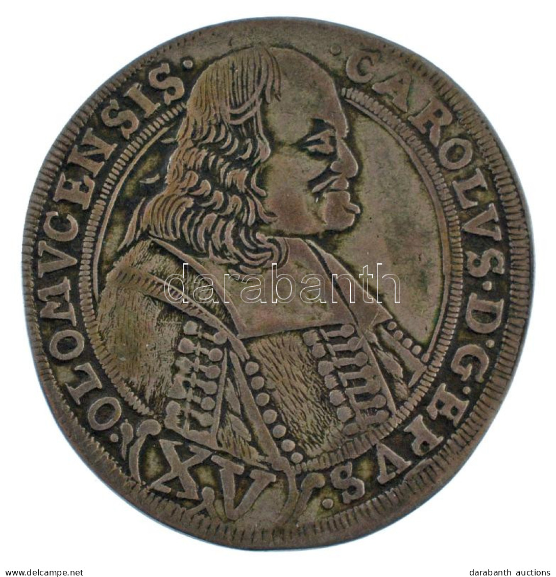 Osztrák Államok / Olmütz 1694. 15Kr Ag "II. Károly" (6,04g) T: XF,VF Vésett Haj Austrian States / Bishopric Of Olomouc 1 - Unclassified