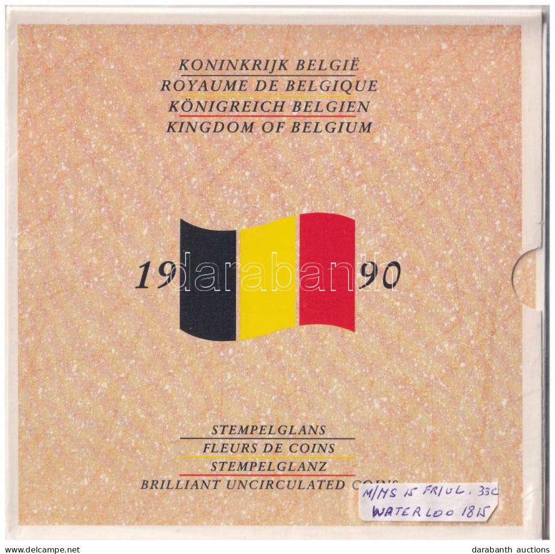 Belgium 1990. 50c-50Fr (10xklf) Forgalmi Sor Karton Dísztokban, Eredeti Bontatlan Fóliacsomagolásban, Minden Névértékből - Sin Clasificación